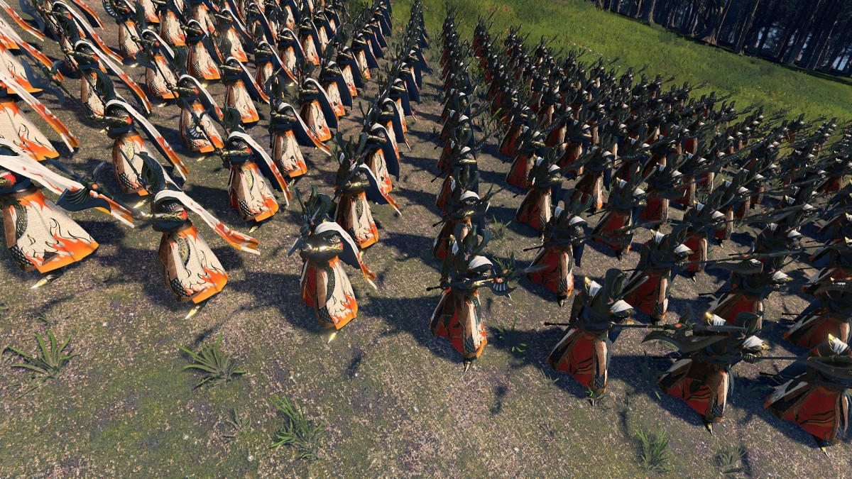 Total War: Warhammer 3 High Elves Phoenix Guard.